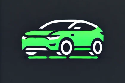DALL·E-2024-09-15-20.52.19-A-minimalist-image-of-a-car-using-the-bright-green-color-from-the-attached-image.-The-design-should-be-sleek-and-simple-with-clean-lines-highlighting
